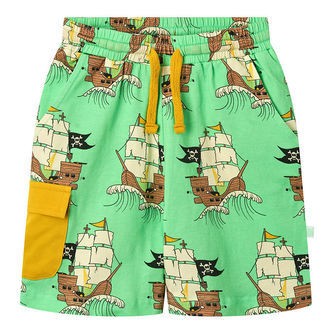 Småfolk Shorts - Minty Green Tea m. Piratskibe