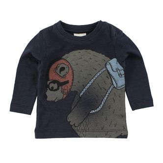 En Fant Bluse - Navy m. Bjørn