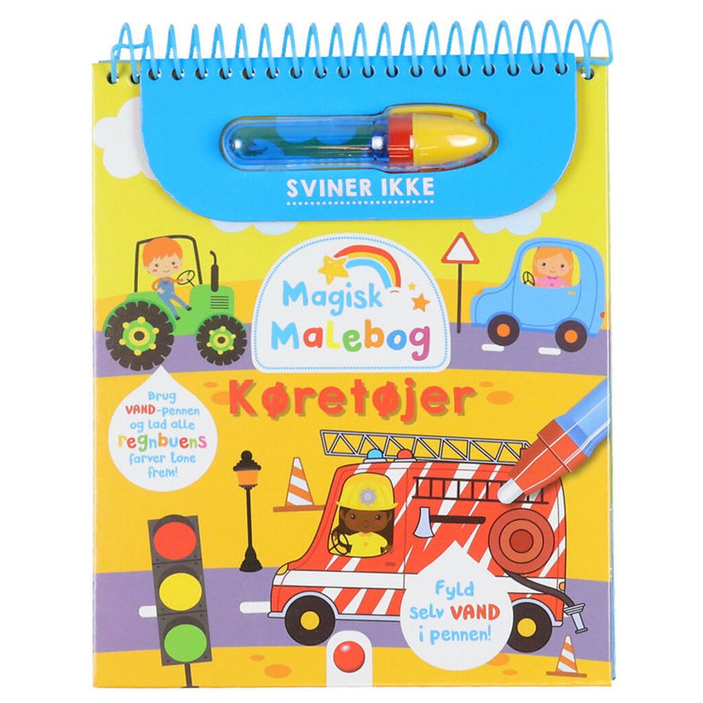Forlaget Bolden Magisk Malebog - Køretøjer