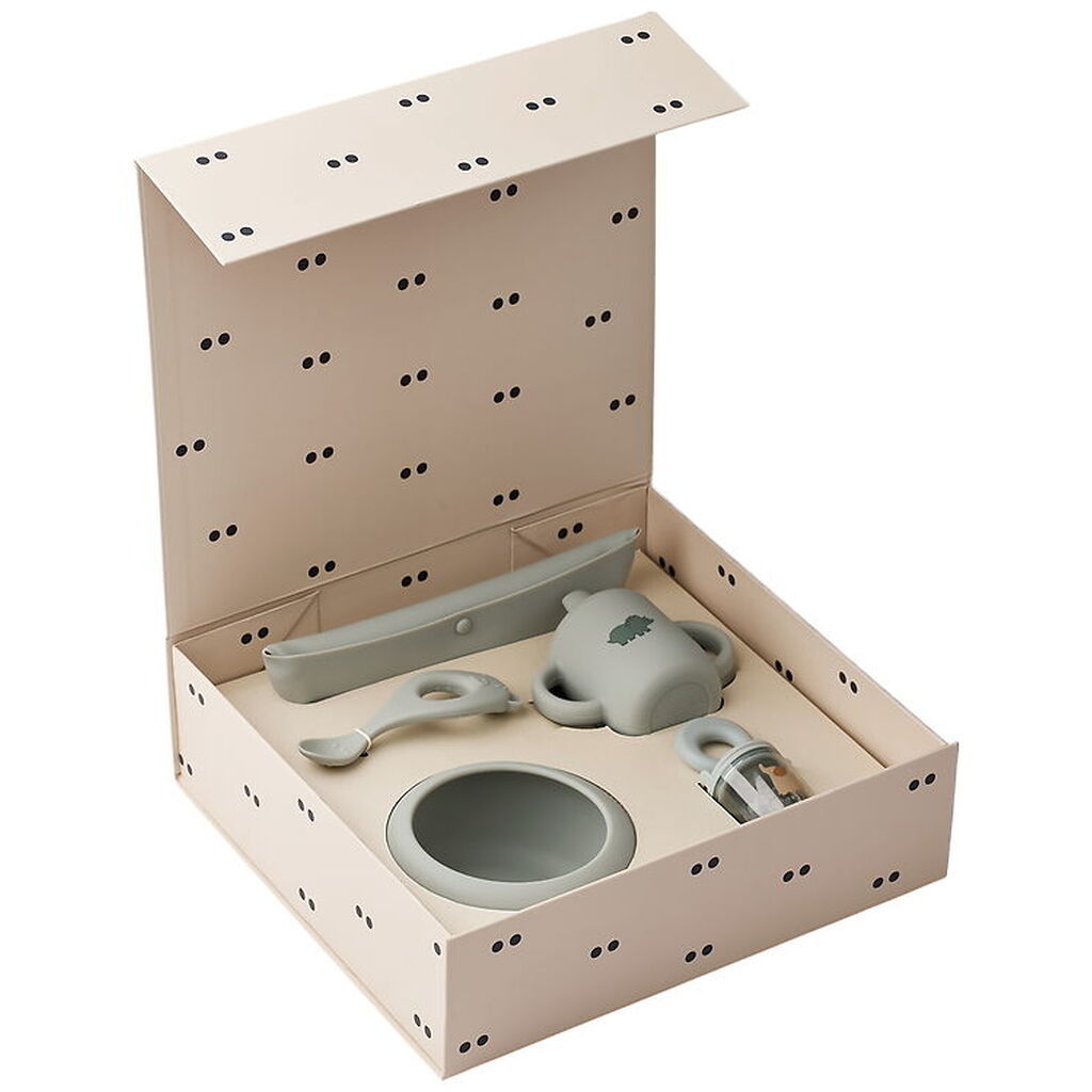 Liewood Baby Spisesæt - Silikone/Tritan - 5 dele - Dove Blue