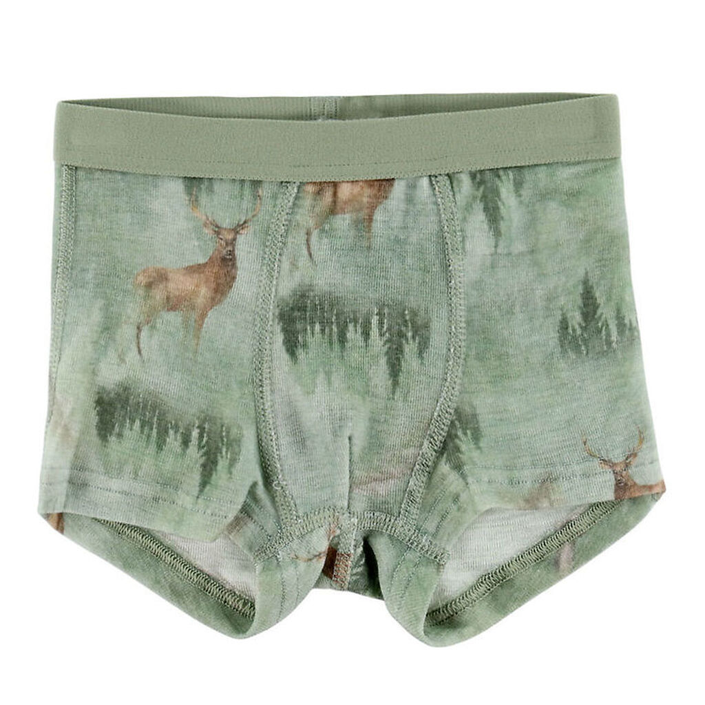 Joha Boxershorts - Uld - Grøn m. Skov