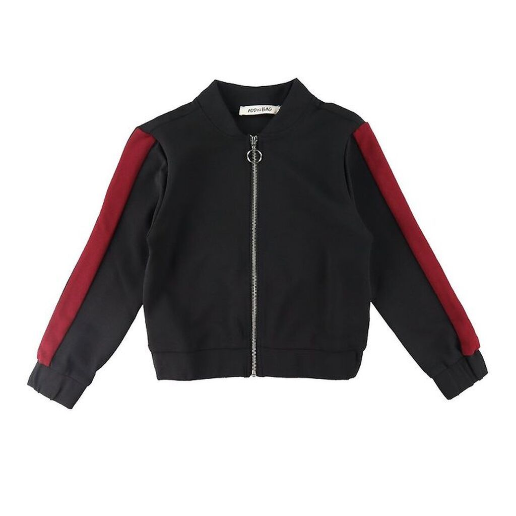 Add to Bag Cardigan - Sort/Rød