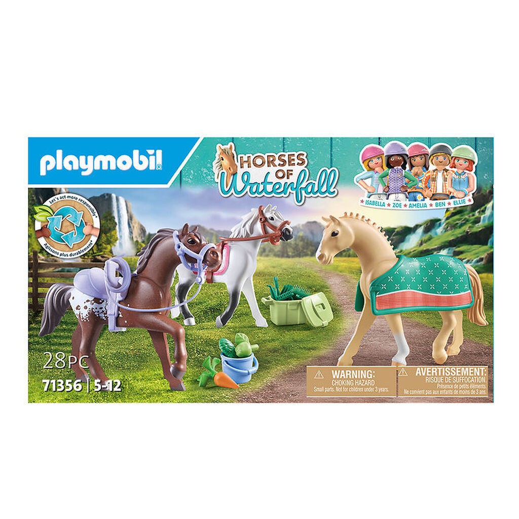 Playmobil Horses Of Waterfall - 3 heste: Mor... - 71356 - 28 Del