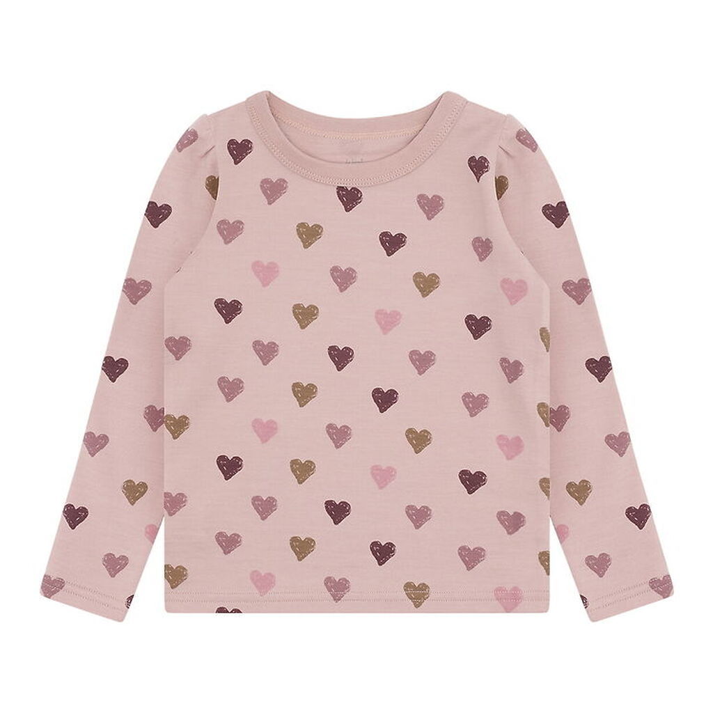 Hust and Claire Bluse - Uld/Bambus Viskose - Abba - Adobe Rose