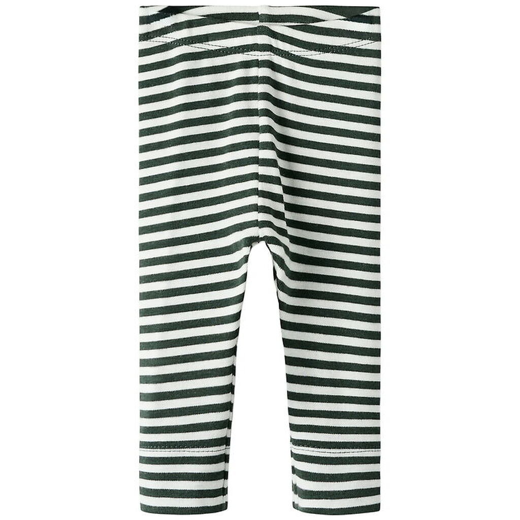 Name It Leggings - NbmKian - Cloud Dancer/Deep Forrest