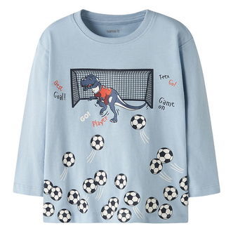 Name It Bluse - NmmVilasse - Blue Fog/Football