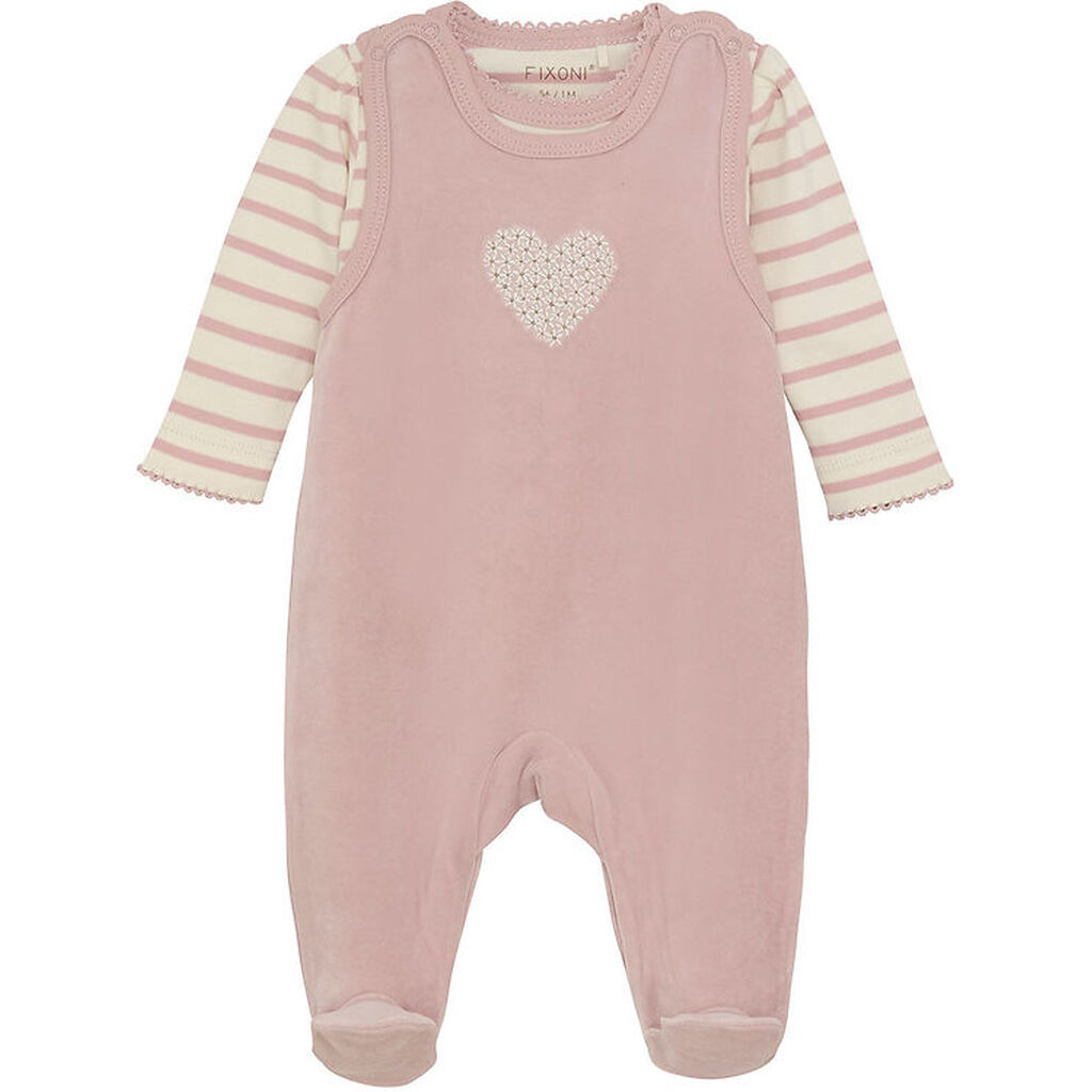 Fixoni Sparkedragt m. Body l/æ - Velour - Shadow Gray