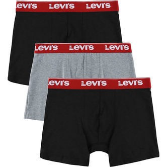 Levis Boxershorts - 3-pak - Black/Gråmeleret