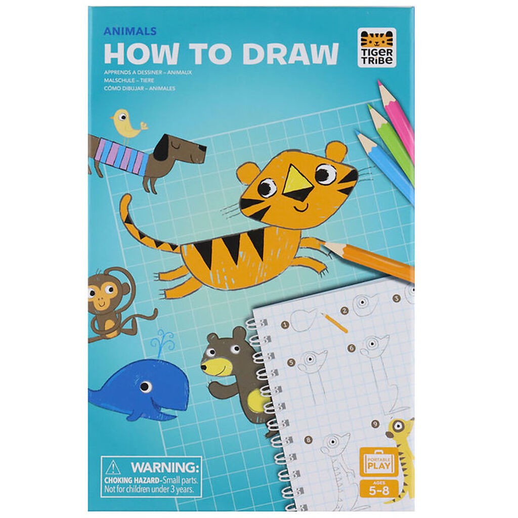 Tiger Tribe Tegnesæt - Lær At Tegne - Dyr