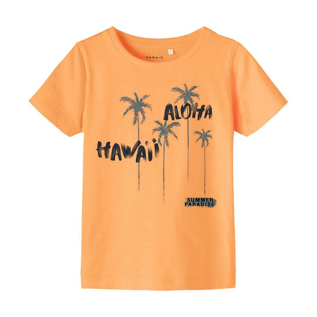 Name It T-shirt - NmmPfrankie - Orange Pop