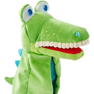 Haba Hånddukke - Krokodille - 26 cm - Grøn