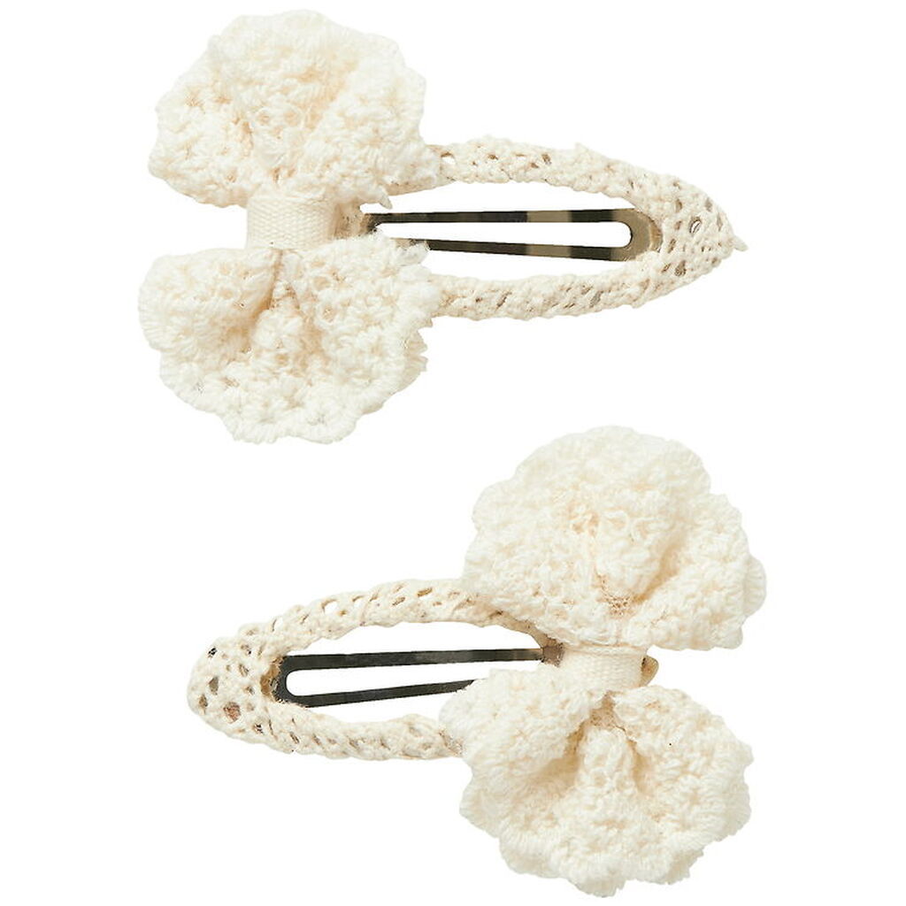 Name It Hårklemme - 2-Pak - NmfOlena - Cloud Dancer