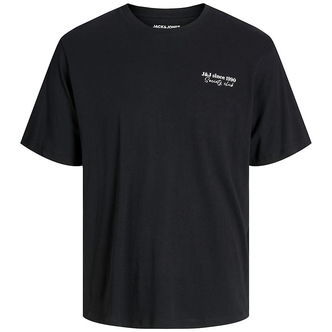 Jack & Jones T-shirt - JjNinety - Sort m. Hvid
