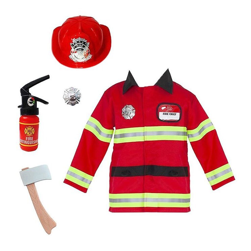 Great Pretenders Udklædning - Brandmand - Rød
