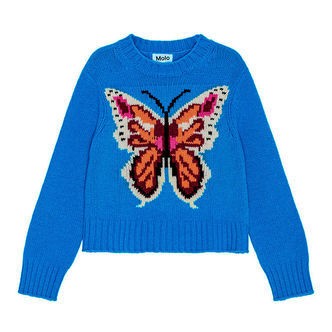 Molo Bluse - Strik - Uld/Akryl - Gulda - Butterfly Knit
