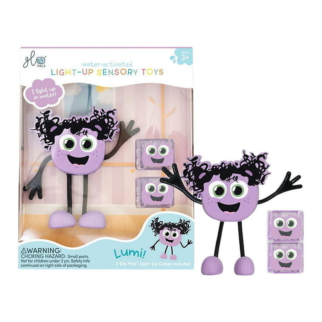 Glo Pals Figur/Sansekuber m. Lys - Lumi - Lilla