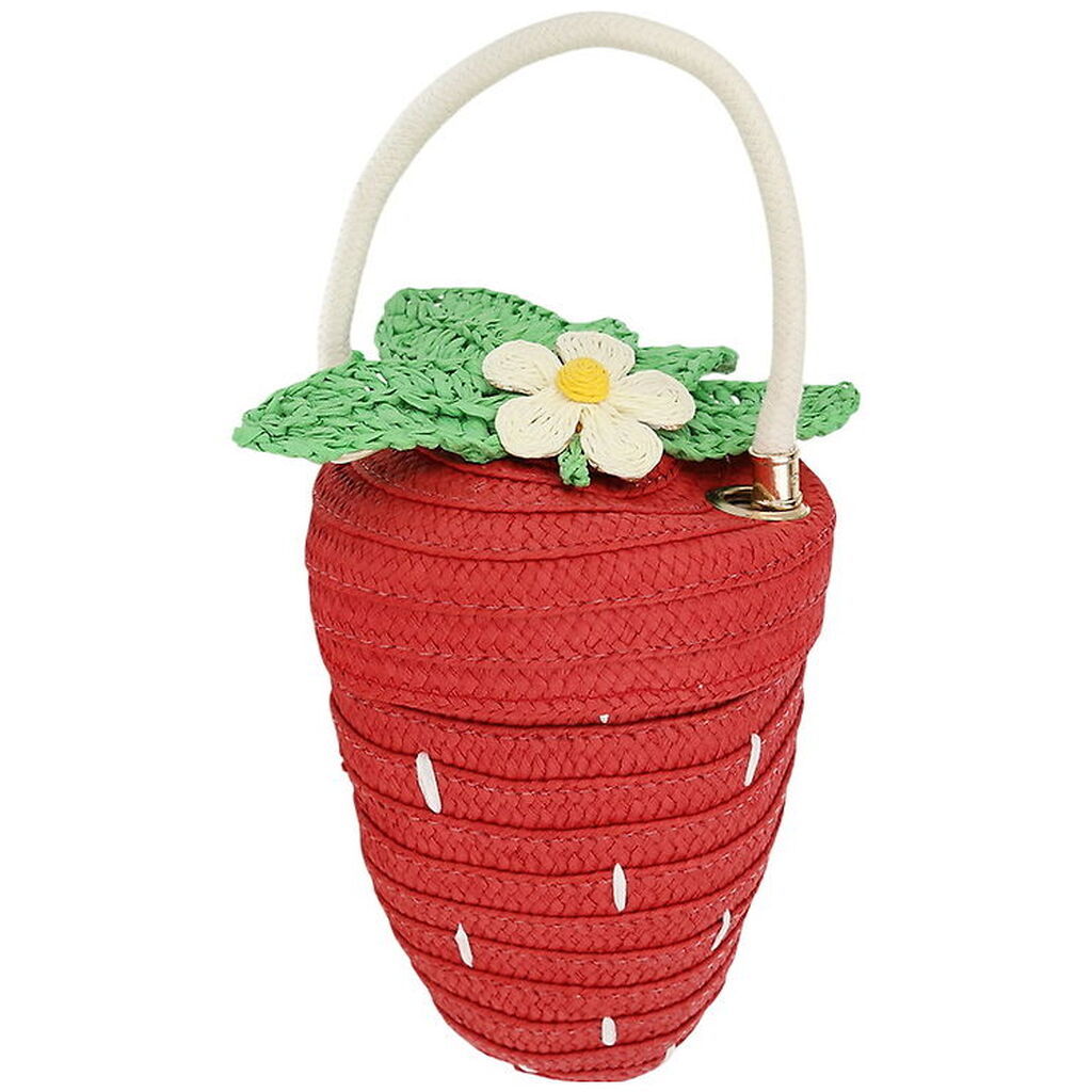 Meri Meri Håndtaske - Jordbær - Kurv - Rød