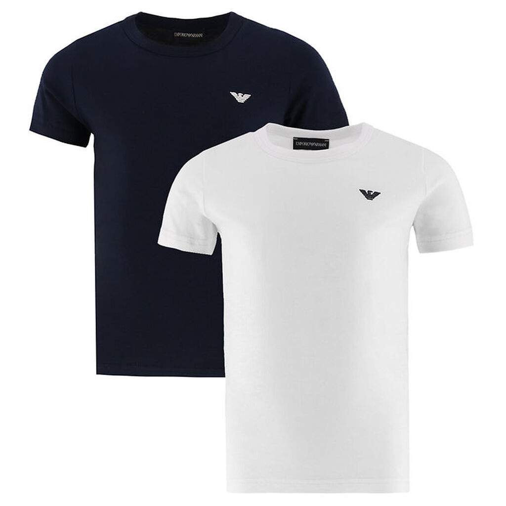 Emporio Armani T-shirts - 2-pak - Navy/Hvid