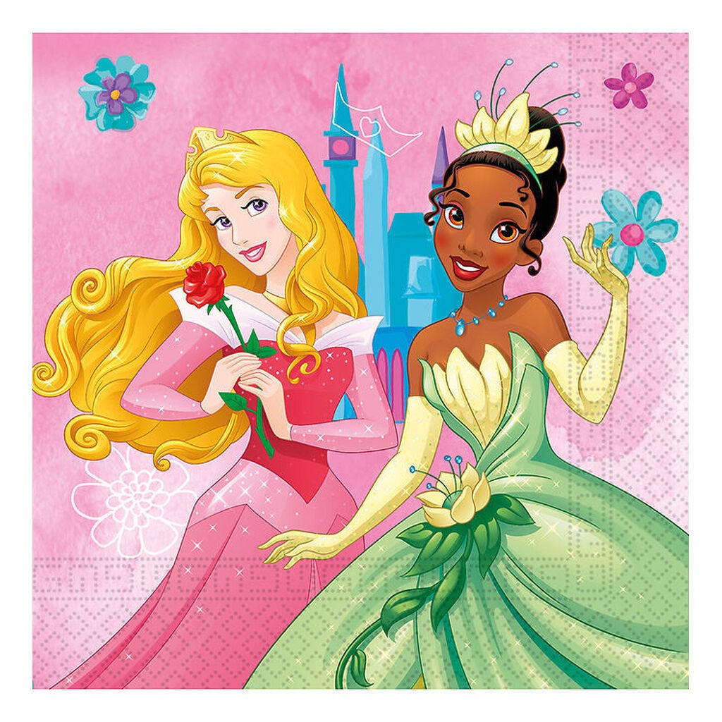 Decorata Party Servietter - 20-pak - 33x33 cm - Princess Live Yo