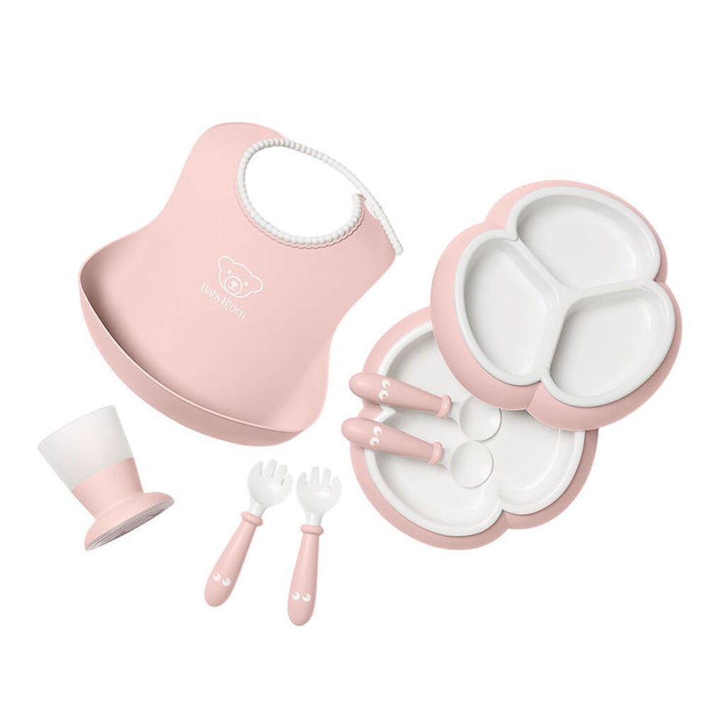 BabyBjörn Spisesæt - 8 Dele - Lyserød