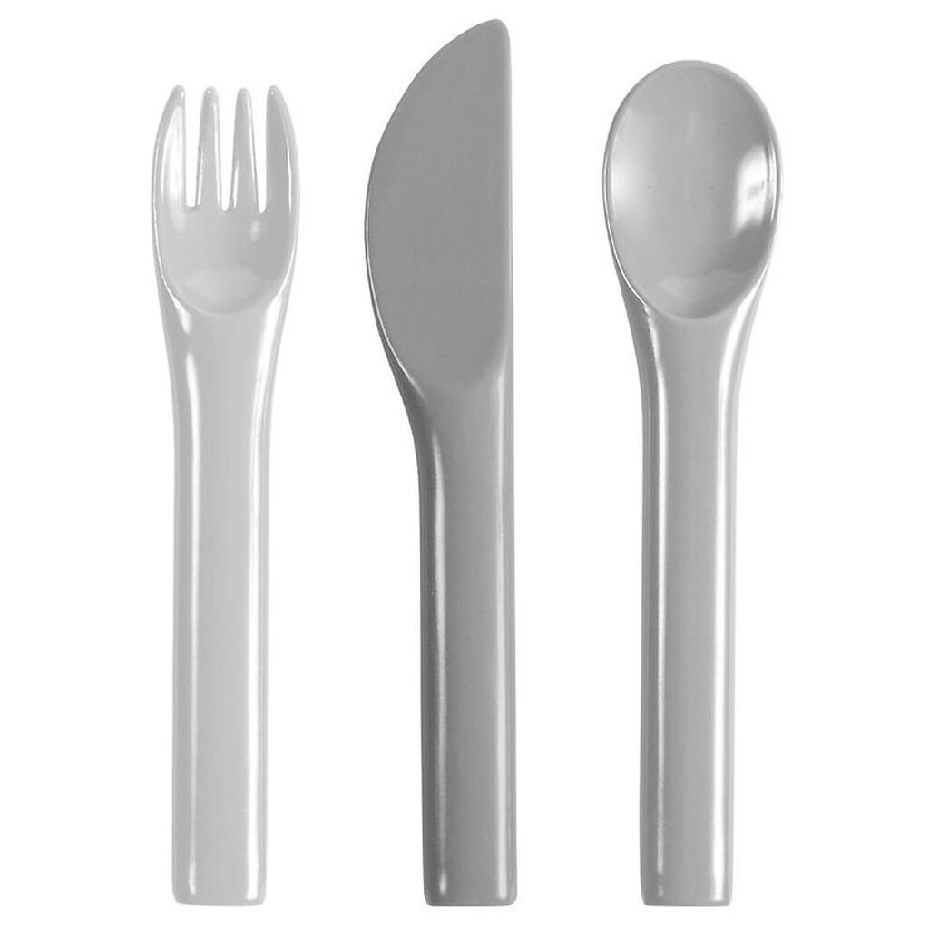 Sebra Bestik - Melamin - Grå