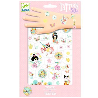 Djeco Tatoveringer - Sakura - 50+ Tatoveringer
