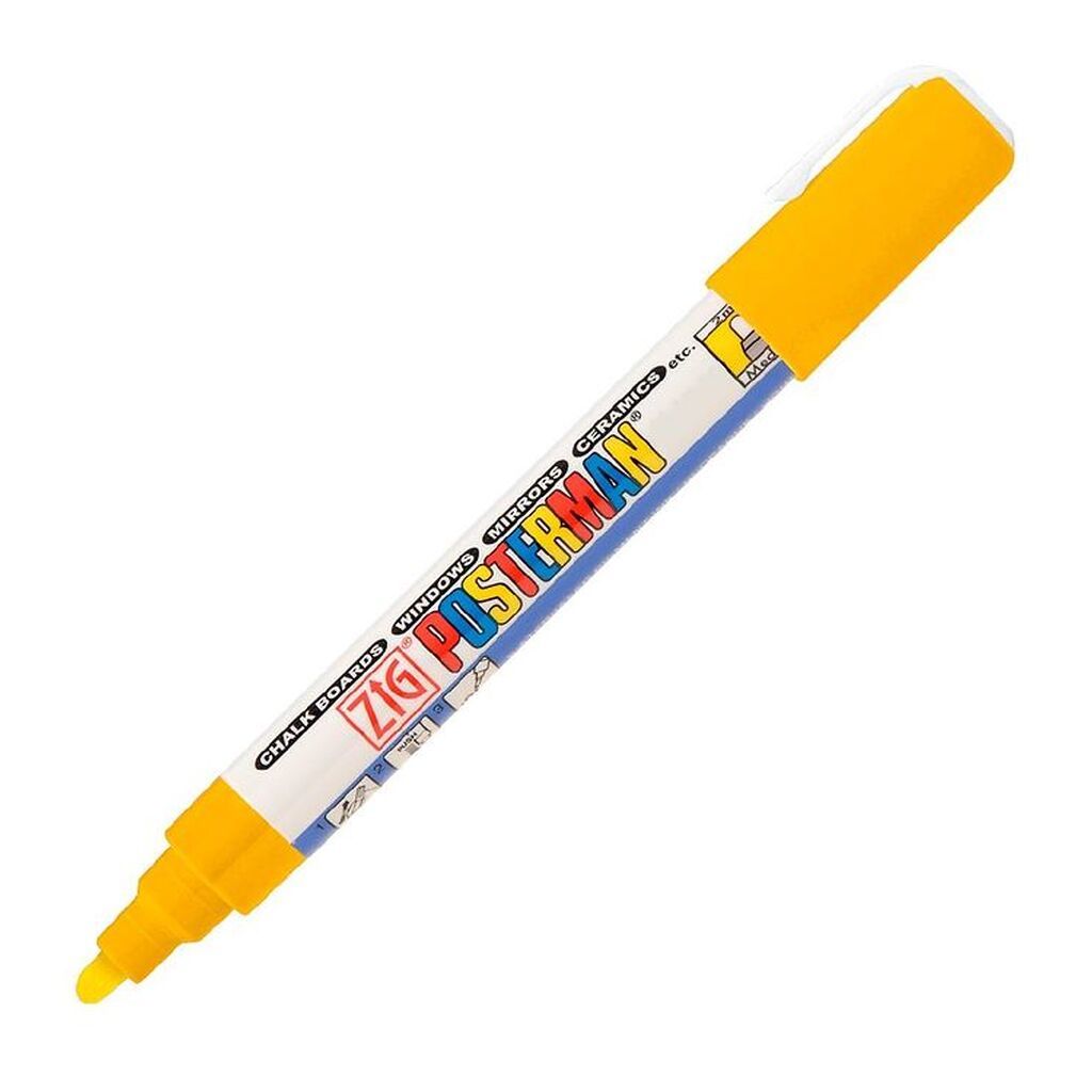 Zig Tusch - Vandfast - 2 mm - Gul