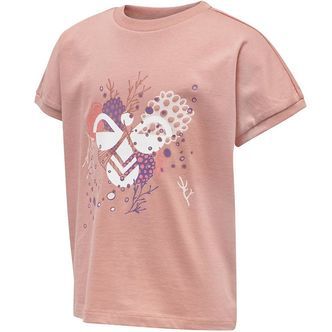 Hummel T-shirt - hmlAtlantis - Rosa m. Print