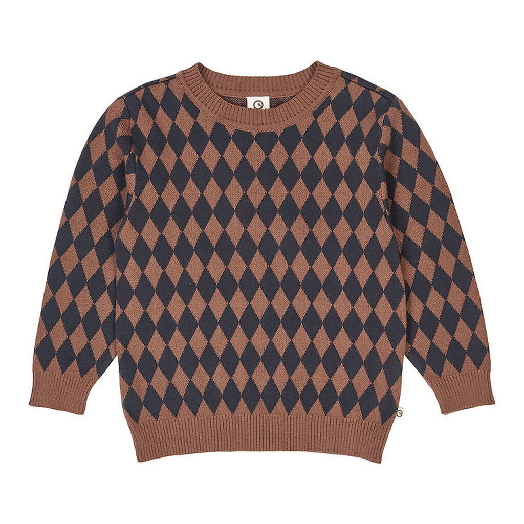 Müsli Bluse - Strik - Harlequin - Root