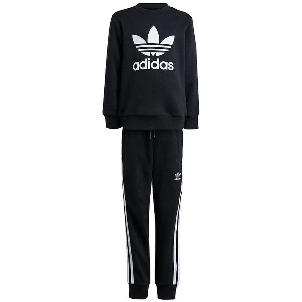 adidas Originals Sweatsæt - Trefoil - Sort m. Hvid