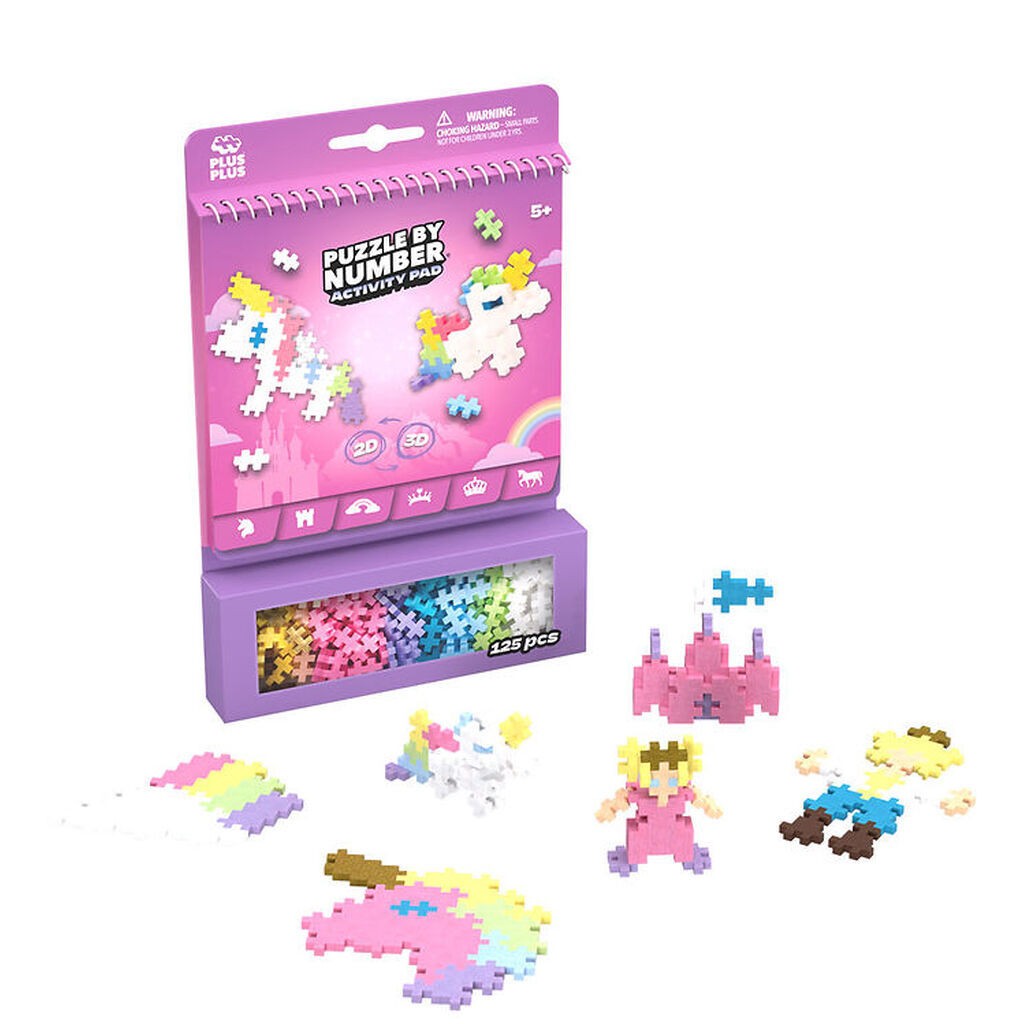 Plus-Plus Aktivitetssæt - Puzzle By Number - 125 stk. - Eventyr