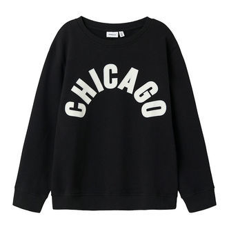 Name It Sweatshirt - NkmBifinn - Sort m. Print