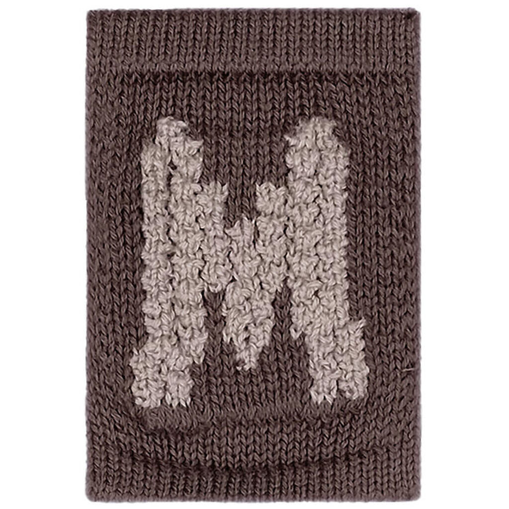 Smallstuff Strikket Bogstav - M - Natur Alfabet