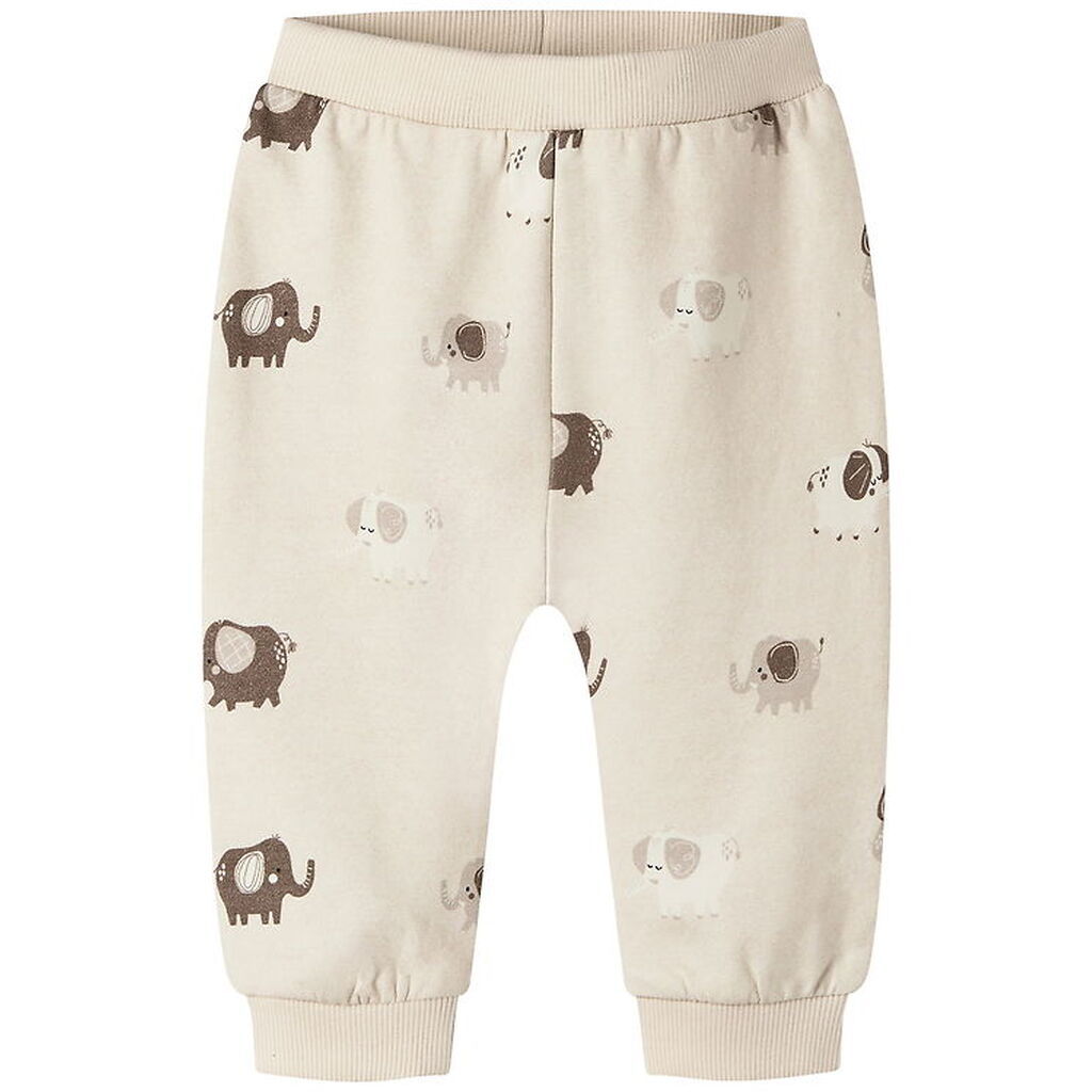 Name It Sweatpants - NbnOhapi - Peyote Melange m. Elefanter