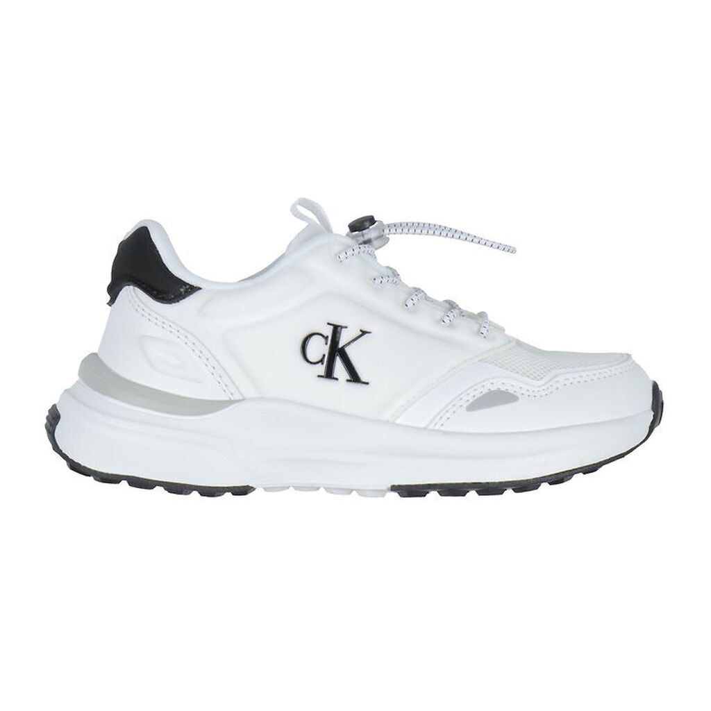 Calvin Klein Sko - Low Cut Lace-Up - Hvid/Sort