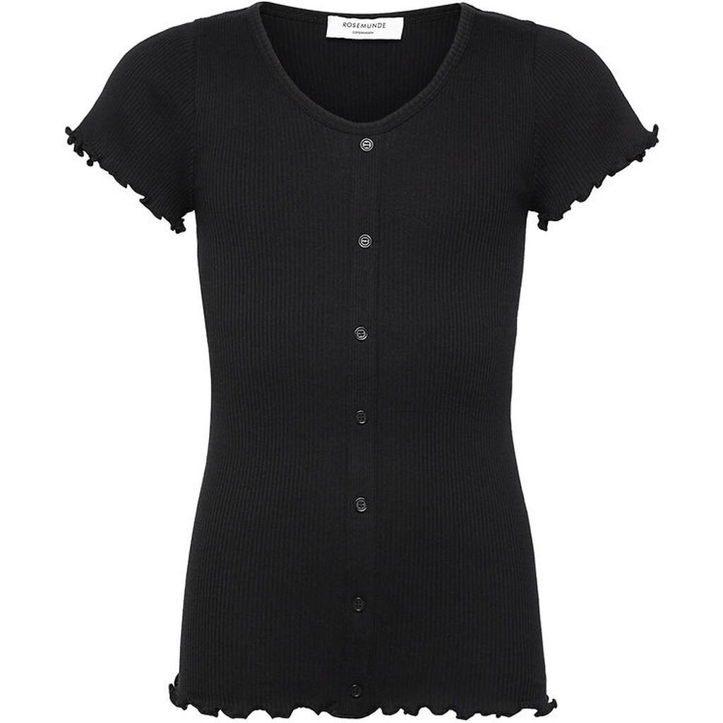 Rosemunde T-shirt - Rib - Baybay - Sort