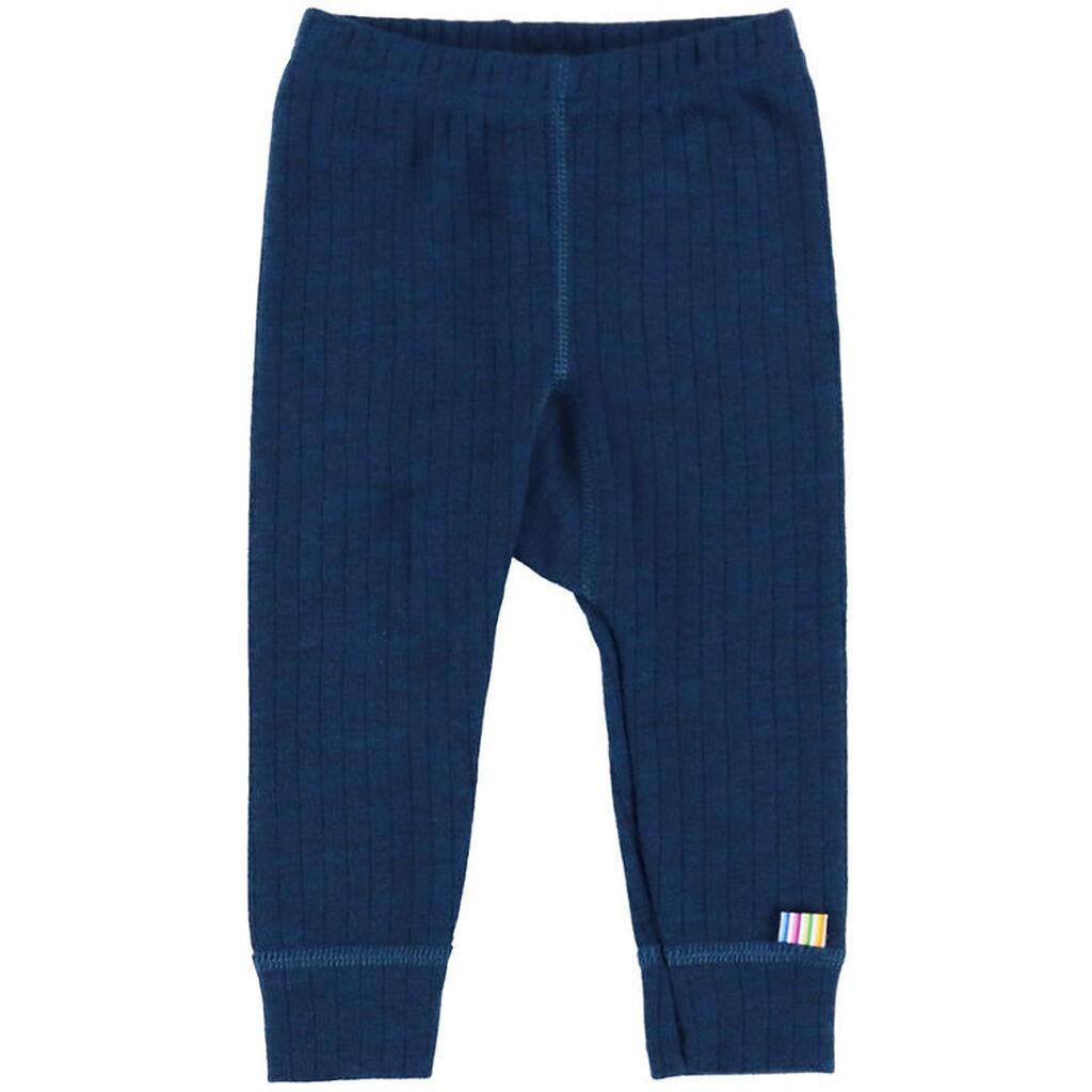 Joha Leggings - Uld - Rib - Mørk Turkis