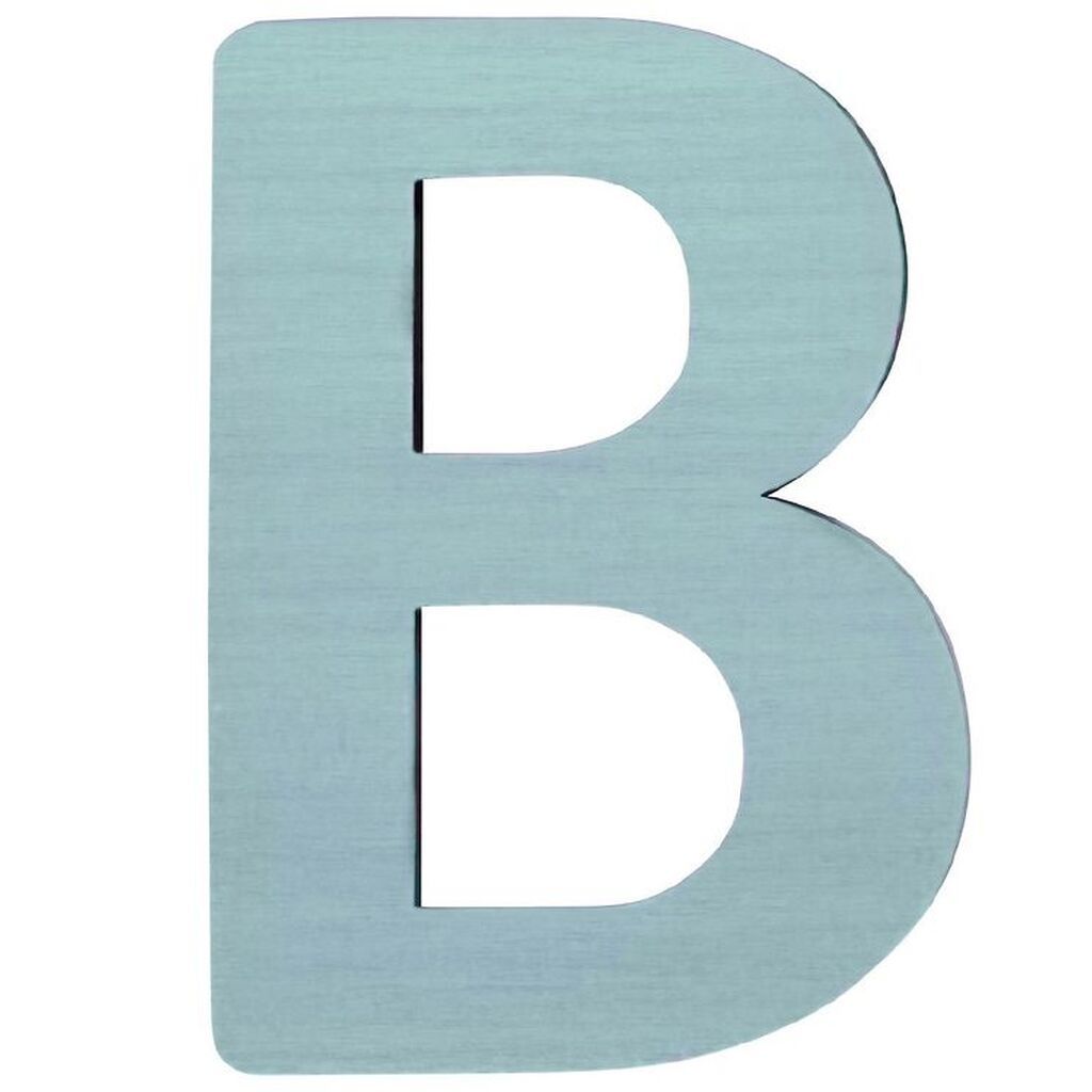 Sebra Træbogstaver - B - Pastel Dreng