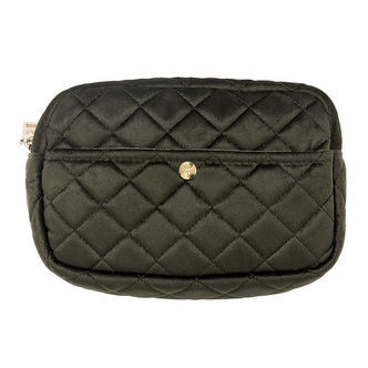 Fan Palm Toilettaske - Medium - Quiltet Velour - Palm Green