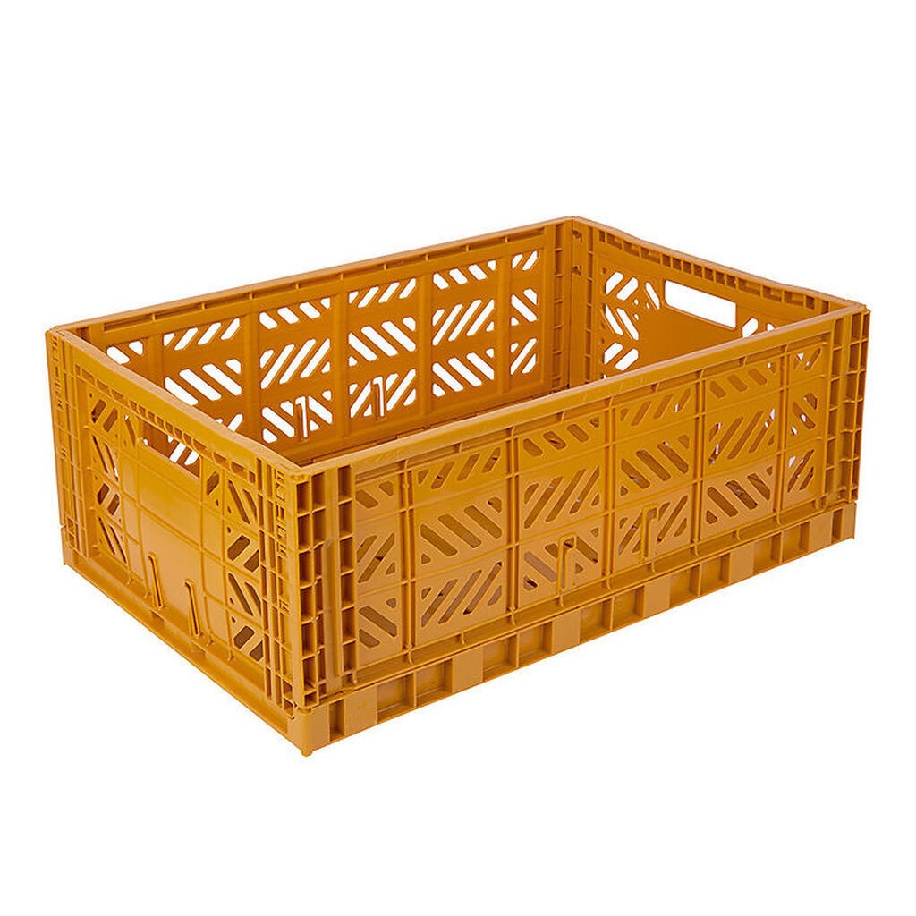 Aykasa Foldekasse - 60x40x22 cm - Maxi - Mustard