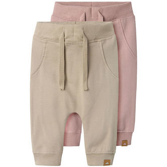 Name It Sweatpants - Noos - NbnTakki - 2-pak - Pure Cashmere/Pac