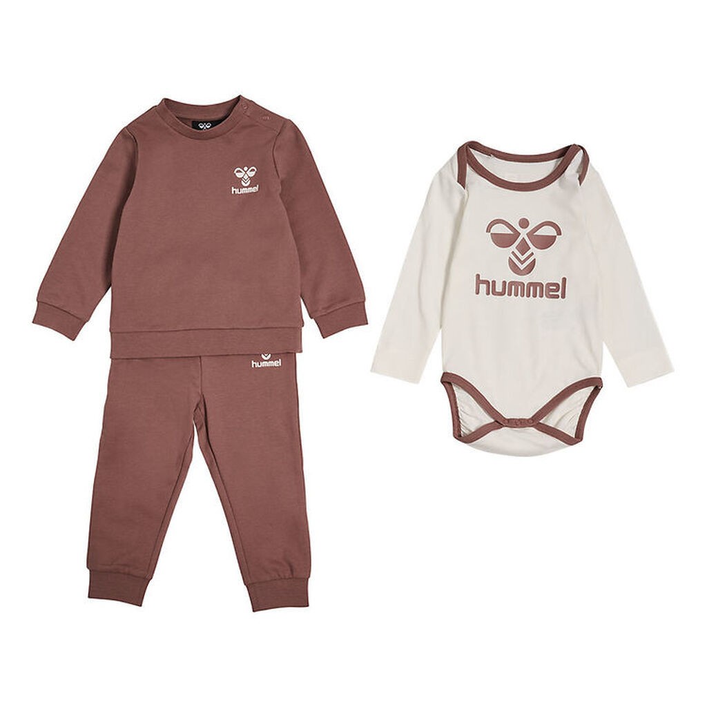 Hummel Sweatsæt m. Body l/æ - hmlTrio - Nutmeg