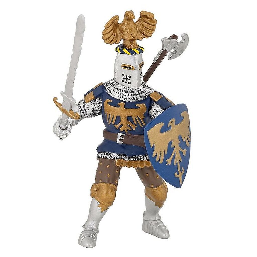 Papo Blå Ridder - H: 10 cm