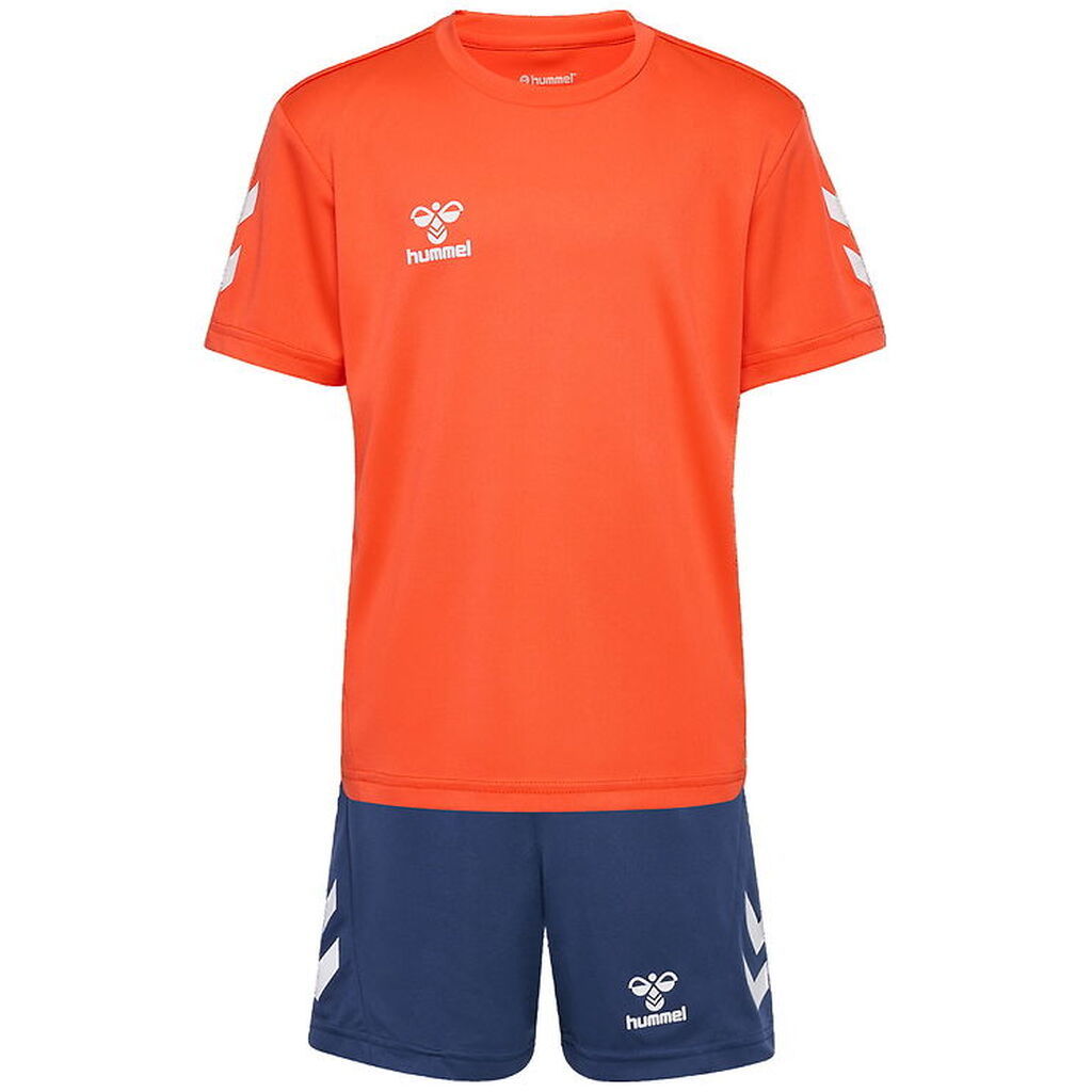 Hummel Træningssæt - HmlLogo - Nasturtium/Dark Denim
