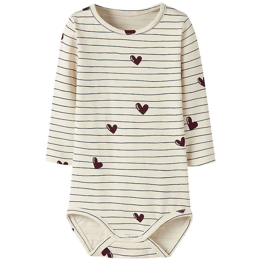 Name It Body l/æ - NbfVandora - Summer Sand/Stripes And Hearts