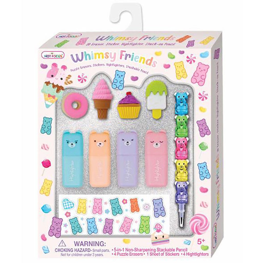 Hot Focus 5i1 Blyant m. Viskelæder/Highlightere