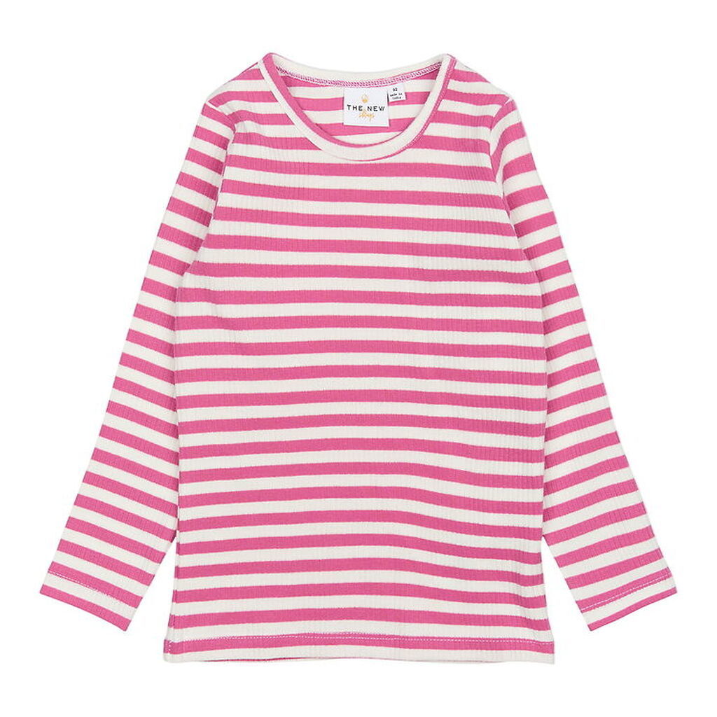 The New Siblings Bluse - Rib - TnstFro - Ibis Rose Striped