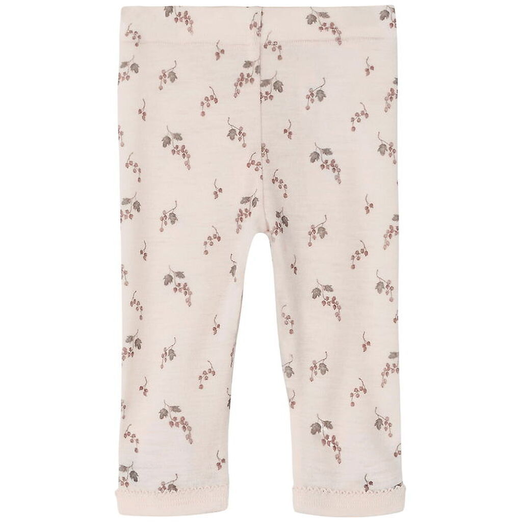 Lil' Atelier Leggins - Uld - Noos - NbfNoel - Morganite/BERRY