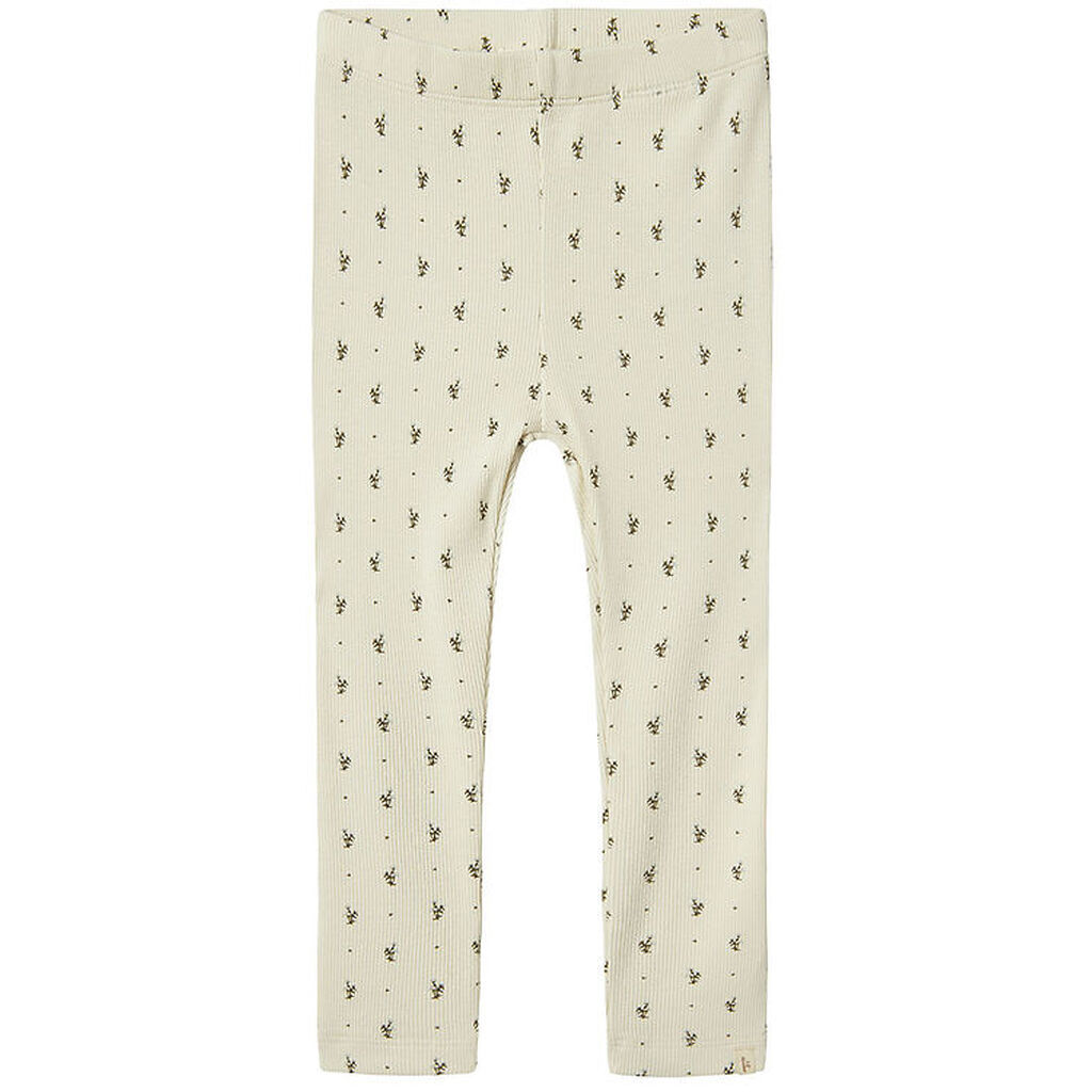 Lil' Atelier Leggings - Rib - NmfGago - Turtledove