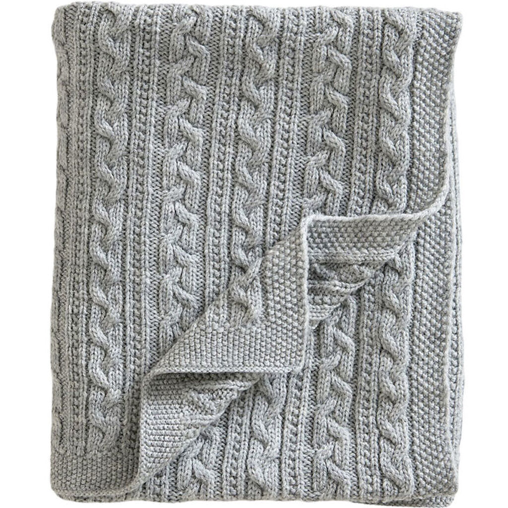 Jack o Juno Tæppe - 80x100 cm - Uld - Light Grey